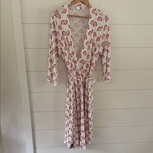 Milkmaid Goods Rainbow Patterned Robe sz M